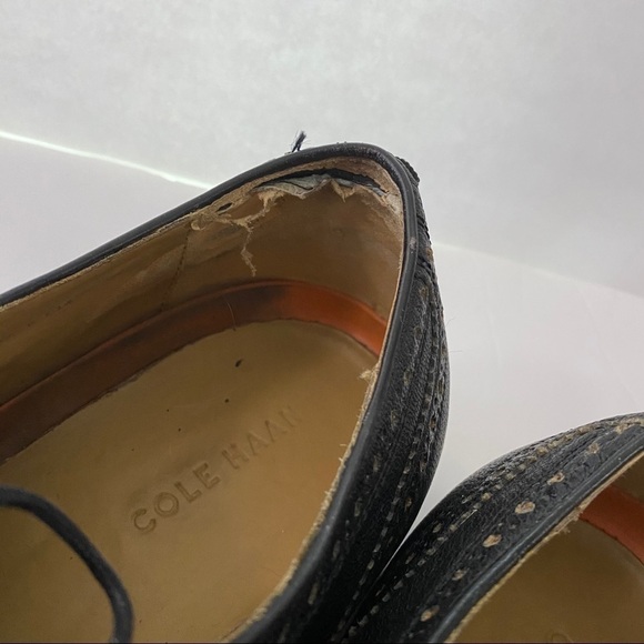 Cole Haan Leather Madison Wingtip Derby Shoes - Picture 7 of 10